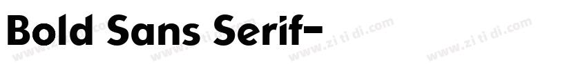 Bold Sans Serif字体转换 Bold Sans Serif字体转换